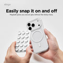 Elago Magnetic Suction Cup Mount - White [V] -‎ مسكة سكين ارما - شفط - ماغ سيف