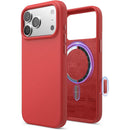 Elago iPhone 17/18 Magnetic Silicone Case (Camera Control Key Included) - Red [V] - كفر حماية عالية - سيليكون - ايفون 17/18 - ايلاجو - ماغ سيف