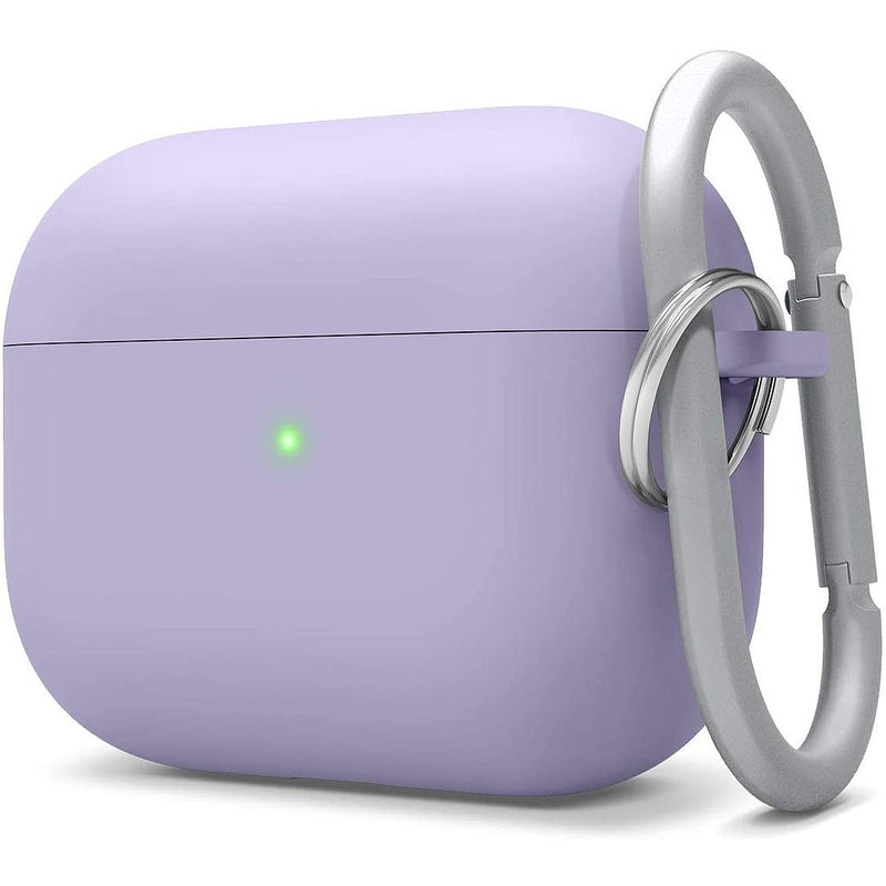 Elago Liquid Hybrid Hang Case for Apple AirPods Pro 1 - 2019 - Lavender - كفر حماية سماعة ابل ايربدوز برو - ايلاقو - مع ميدالية مفاتيح