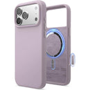 Elago iPhone 17/18 Magnetic Silicone Case (Camera Control Key Included) - Soft Purple [V] - كفر حماية عالية - سيليكون - ايفون 17/18 - ايلاجو - ماغ سيف