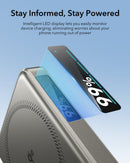 ESR Power Bank 10000mAh Qi2 MagSlim Kickstand Titanium [V] - بطارية متنقلة ماغ سيف ستاند نحيفة + شحن سماعة ابل - منفذ تايب سي - سعة 10000ملي أمبير - كفالة 24 شهر