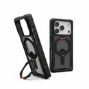 UAG iPhone 17 Pro/ 17 Pro Max Plasma XTE Magsafe Case - Black/Pop Orange [V] - كفر حماية عالية - ايفون 17 برو / 17 بروماكس - ستاند بالطول والعرض - ماغ سيف