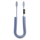 Native Union POP CABLE XL type C-C 2.4M 60W - Lilac  [V] - سلك شحن تايب سي - نيتف يونيون - قوة 60 واط - مقاوم للقطع - 2.4 متر - كفالة 12 شهر