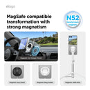 Elago Samsung Galaxy Z Flip 7 Magnetic PC Clear Case [V] - كفر سامسونج  - حماية عالية - ماغ سيف - شفاف