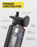 Steel Insulated Water Bottle with Magnetic Cell Phone Holder and Tripod Phone Mount Stand Compatible w/ MagSafe - Pink [V] - مطارة حافظة للحرارة - ستاند ماغ سيف - سكوشي