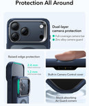 ESR iPhone 17 Pro / 17 ProMax HaloLock Classic Hybrid Case with Stash Stand (Camera Control Button) Case - Frosted Blue [V] - كفر حماية عالية - ماغ سيف - ستاند