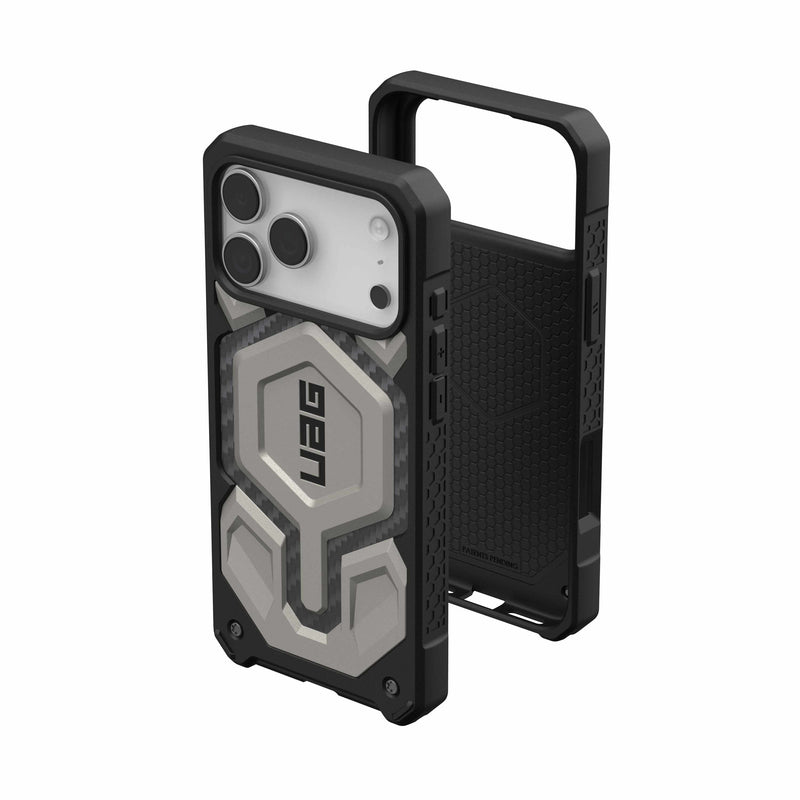 UAG iPhone 17 Pro/ 17 Pro Max Monarch Pro Magsafe Case - Titanium [V] - كفر حماية عالية - ايفون 17 برو / 17 بروماكس - ماغ سيف