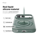 Elago iPhone 17 Pro / Pro Max Magnetic Silicone Case (Camera Control Key Included) - MIDNIGHT GREEN  [V] - كفر حماية عالية - سيليكون - ايفون 17 برو / 17 بروماكس - ايلاجو - ماغ سيف