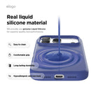 Elago iPhone 17 Pro / Pro Max Magnetic Silicone Case (Camera Control Key Included) - Cobalt Blue  [V] - كفر حماية عالية - سيليكون - ايفون 17 برو / 17 بروماكس - ايلاجو - ماغ سيف