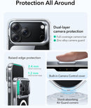 ESR iPhone 17 Pro / 17 ProMax HaloLock Classic Hybrid Case with Stash Stand (Camera Control Button) Case - Clear [V] - كفر حماية عالية - ماغ سيف - ستاند
