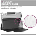 [U] by UAG Apple iPad 10.2/10.5" (7th, 8th & 9th Gen) Lucent Case Black/Ice [V] - كفر ايباد حماية عالية + ستاند + مكان للقلم
