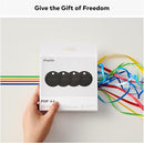 Chipolo POP 4 Pack - Tracker for Apple/Android Find My (Black) [V] - قطعة تتبع مستلزماتكم الشخصية - تدعم نظام ابل و الاندرويد - 4 حبات - كفالة 12 شهر