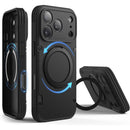 Elago iPhone 18/17  Magnetic Armor Ring Stand Case (Capture Key Included & Full Camera Cover) Black [V] - كفر حماية عالية +  مسكة + ستاند ماق سيف - ايفون 17/18 - ايلاجو - ماغ سيف