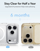 ESR iPhone 18 Pro Max/17 Pro Max Classic Hybrid Magnetic Case (Camera Control,Stash Stand) Frosted Light Blue [V] - كفر حماية عالية - ماغ سيف - ستاند