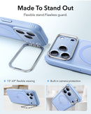 ESR iPhone 18 Pro Max/17 Pro Max Classic Hybrid Magnetic Case (Camera Control,Stash Stand) Frosted Light Blue [V] - كفر حماية عالية - ماغ سيف - ستاند