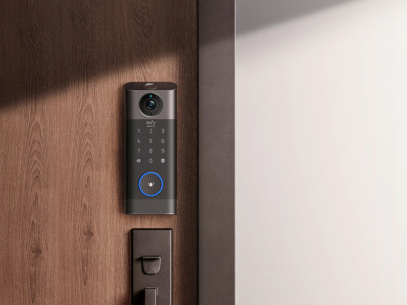 Eufy Video Smart Lock FingerPrint & Wi-Fi -Black [D] - كاميرا + قفل بصمه + جرس واي فاي من يوفي