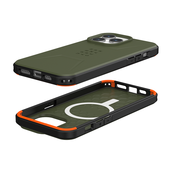 UAG MagSafe Civilian Case 14 /15 - Olive Drab - [V] - كفر حماية عالية - ماغ سيف