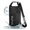 Statik Marcase - Waterproof Floating Bag 10L - Black - حقيبة ضد الماء - خاصية الطفو فوق الماء - سعة 10 لتر - جيوب خارجية