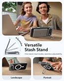 ESR iPhone 17 Air HaloLock Classic Hybrid Case with Stash Stand (Camera Control Button) Case - Clear [V] - كفر حماية عالية - ماغ سيف - ستاند