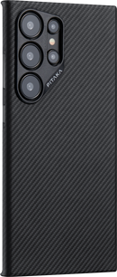 Pitaka Samsung Galaxy S24 Ultra MagEZ Magsafe Case (Black/Grey Twill) - [V] -  S24 كفر سامسونج  - حماية عالية - ماغ سيف - ألتر