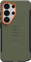 UAG Samsung Galaxy S26 Ultra Civilian w/Magnet Case - Olive Drab/Orange [V] -  S26 كفر جلاجسي  - حماية عالية - ماغ سيف - سامسونج ألتر
