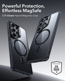 ESR Galaxy S26 Ultra Classic Hybrid Case - Clear Black [V] -  S26 كفر جلاجسي  - حماية عالية - ماغ سيف - شفاف - سامسونج ألتر