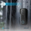Powerology Smart Doorbell Camera - Black[O] -جرس باب لاسلكي + كاميرا + صوت سبيكر - باورولوجي - كفالة ٢٤ شهر