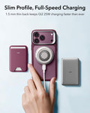 ESR iPhone 18 Pro Max/17 Pro Max Classic Hybrid Magnetic Case (Camera Control,Stash Stand) Frosted Red [V] - كفر حماية عالية - ماغ سيف - ستاند