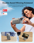 ESR Power Bank 5000mAh Qi2 MagSlim Kickstand Titanium [V] - بطارية متنقلة ماغ سيف ستاند نحيفة + شحن سماعة ابل - منفذ تايب سي - سعة 5000 ملي أمبير - كفالة 24 شهر