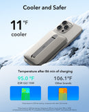 ESR Power Bank 5000mAh Qi2 MagSlim Kickstand Titanium [V] - بطارية متنقلة ماغ سيف ستاند نحيفة + شحن سماعة ابل - منفذ تايب سي - سعة 5000 ملي أمبير - كفالة 24 شهر