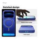 Elago iPhone 17 Pro / Pro Max Magnetic Silicone Case (Camera Control Key Included) - Cobalt Blue  [V] - كفر حماية عالية - سيليكون - ايفون 17 برو / 17 بروماكس - ايلاجو - ماغ سيف