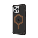 UAG Plyo Magsafe Case for iPhone 15 Pro/15 Pro Max - Black / Bronze [V] -  كفر حماية عالية - ماغ سيف