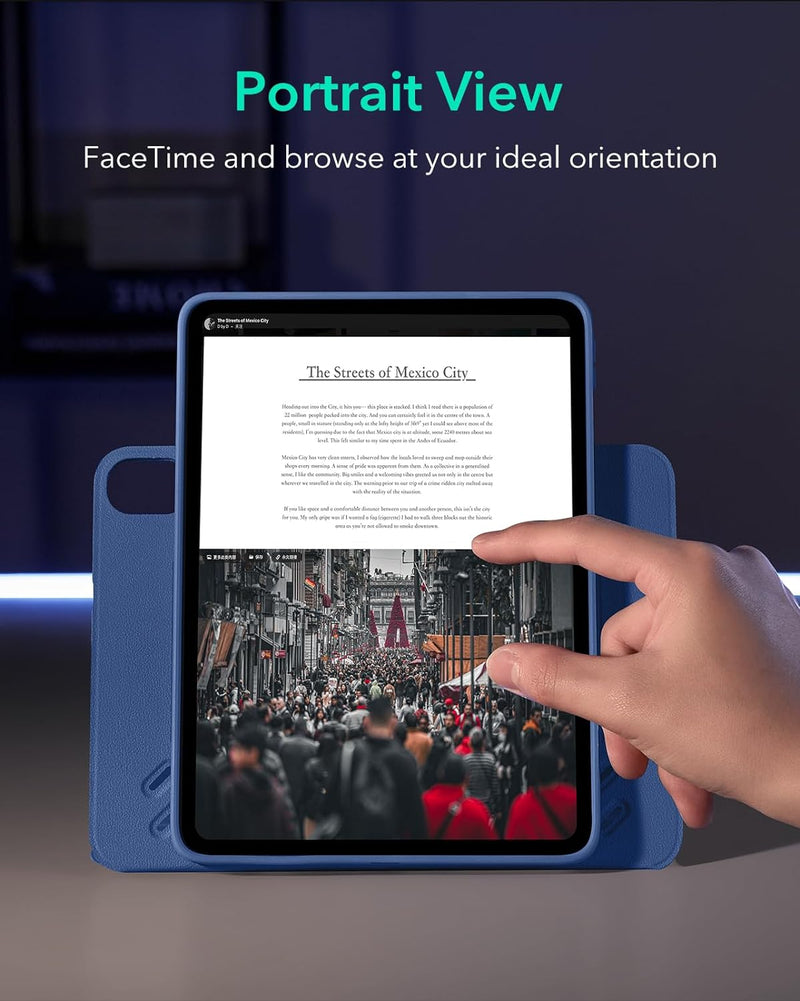 ESR iPad Air 13" 2024 Shift Magnetic Case - Blue [V] - كفر ايباد - اير 13" - 2024