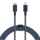 Native Union Belt Cable USB-C to Lightning 3M - Indigo - USB-C [V] - سلك شحن ايفون - نيتف يونيون - مقاوم للقطع - 3 متر - كفالة 5 سنوات