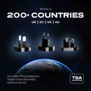 Statik SmartCharge 5-in-1 Travel Charger Power Bank - Black [V] - شاحن حائط دولي - 5 في 1 - باور بانك سعة 10000 - سلك شحن ايفون + سلك شحن تايب سي - شاشه رقمية - شاحن لاسلكي ماغ سيف - 2 فتحتين للشحن السريع - كفاله 12 شهر