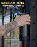 Steel Insulated Water Bottle with Magnetic Cell Phone Holder and Tripod Phone Mount Stand Compatible w/ MagSafe - Pink [V] - مطارة حافظة للحرارة - ستاند ماغ سيف - سكوشي