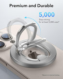 ESR HaloLock Ring Stand - Natural Titanium [V] - مسكة خاتم - مغناطيس وستاند - خاصية الماغ سيف لاجهزة الايفون 12 و 13 و 14 و 15