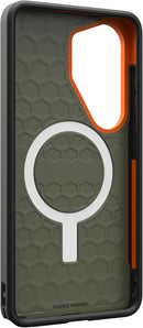 UAG Samsung Galaxy S26 Ultra Civilian w/Magnet Case - Olive Drab/Orange [V] -  S26 كفر جلاجسي  - حماية عالية - ماغ سيف - سامسونج ألتر