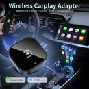 2 in 1 Wired To Wireless CarPlay /Android Auto Dongle (USB-C Adapter Included) - وصلة كار بلاي - بلوتوث - 2 في 1 - يو اس بي + تايب سي - كفالة 12 شهر