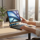 Yesido KB34B Magnetic Keyboard Case iPad  Arabic - Black - كفر ايباد + كيبورد - لوحة مفاتيح عربي / انجليزي + مكان للقلم