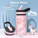 Buzio Kids Tumbler with Straw Lid 500ML Unicorn[V] - مطارة حافظ للحرارة - للأطفال