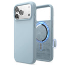 Elago iPhone 17 Pro / Pro Max Magnetic Silicone Case (Camera Control Key Included) - Sky Blue  [V] - كفر حماية عالية - سيليكون - ايفون 17 برو / 17 بروماكس - ايلاجو - ماغ سيف