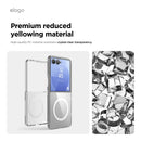Elago Samsung Galaxy Z Flip 7 Magnetic PC Clear Case [V] - كفر سامسونج  - حماية عالية - ماغ سيف - شفاف