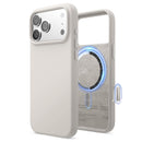 Elago iPhone 17 Pro / Pro Max Magnetic Silicone Case (Camera Control Key Included) - Stone  [V] - كفر حماية عالية - سيليكون - ايفون 17 برو / 17 بروماكس - ايلاجو - ماغ سيف