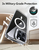 ESR iPhone 16 Pro Max Classic Hybrid (HaloLock) with Stash Stand Case - Clear [V] - كفر حماية عالية - ماغ سيف - ستاند