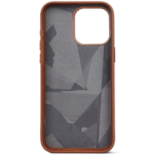 Decoded iPhone 15 Pro 15 Pro Max Leather Magsafe Case - Tan [V] - كفر ايفون 15برو/15برو ماكس - جلد - ماغ سيف