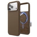 Elago iPhone 17 Pro / Pro Max Magnetic Silicone Case (Camera Control Key Included) - Brown  [V] - كفر حماية عالية - سيليكون - ايفون 17 برو / 17 بروماكس - ايلاجو - ماغ سيف