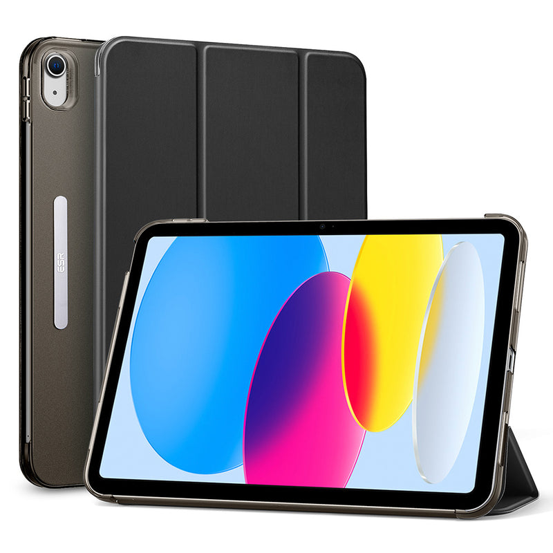 ESR iPad 10.9 2022 / iPad 11 2025(10th/11th Gen) Ascend Trifold Case - Jelly Black [V] - كفر ايباد حماية عاليه