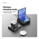 Elago Samsung Galaxy Z Flip 7 Magnetic PC Clear Case [V] - كفر سامسونج  - حماية عالية - ماغ سيف - شفاف