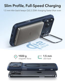 ESR iPhone 17 Pro / 17 ProMax HaloLock Classic Hybrid Case with Stash Stand (Camera Control Button) Case - Frosted Blue [V] - كفر حماية عالية - ماغ سيف - ستاند